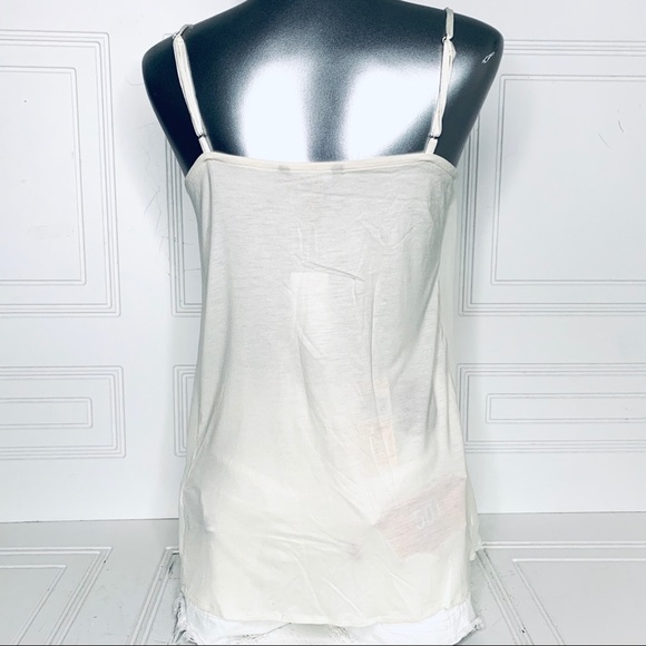 BANANA REPUBLIC OFF WHITE CHIFFON TOP NEW WITH TAG - Picture 6 of 6